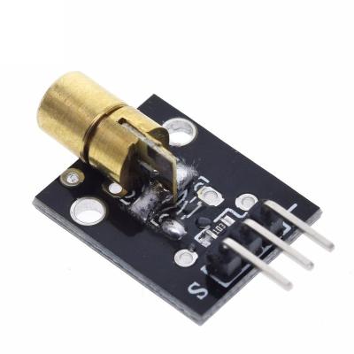 China Standard KY-008 Laser Sensor Module 6mm 5mW Dot Diode Copper Head 5V 650nm Red Laser Module for sale