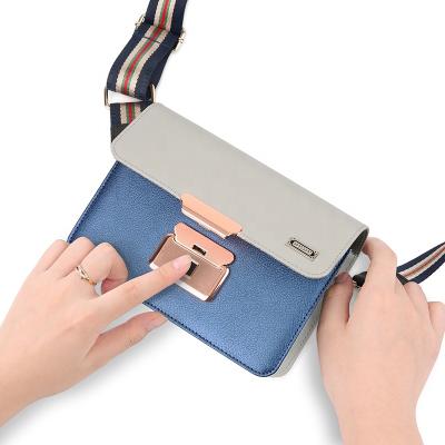 China With Fingerprint Lock Custom Genuine Leather Lady Bag With Charger for sale