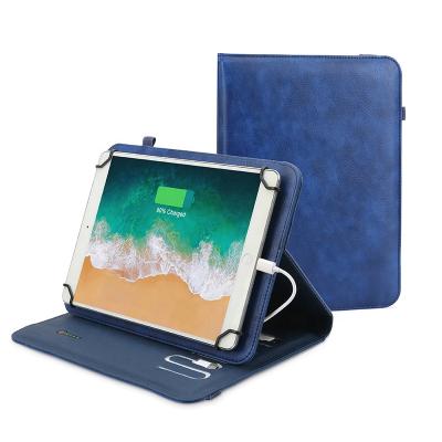 China With Powerbank Custom Leather Covers 9.7 Inch Powerbank Case For Ipad for sale