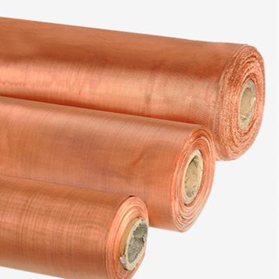 China Rust resistant and saline resistant. copper mesh copper mesh deep processed crimp micron copper wire mesh for sale