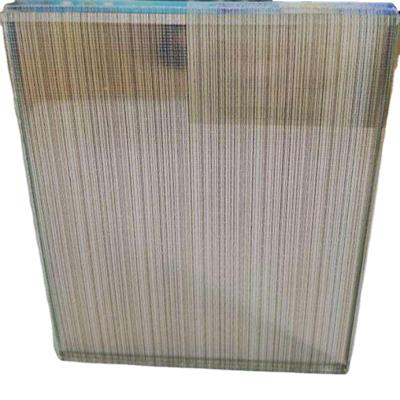 China Laminated Glass Laminated Mesh Decorative Glass Art Copper Weave Wire Mesh Laminated Glass Art Copper Weave Wire Mesh for Glass Lamination for sale