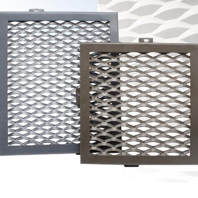 China Plain Weave Exterior Wall Decoration Mesh Aluminum Metal Mesh For Decoration Steel Expanded for sale