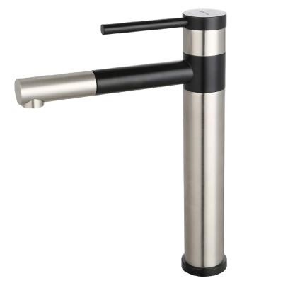 China Modern Design Metered Faucets Convenience Usge Deck Mounted Basin Faucet SS304 for sale