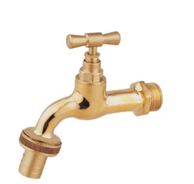 China Traditional Nickel Plated Bibcock Brass Water Tap Faucet for sale