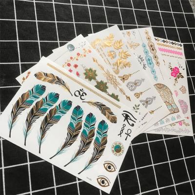 China Factory Temporary Sales Of Metallic Tattoo Stickers Customized Wholesale for sale