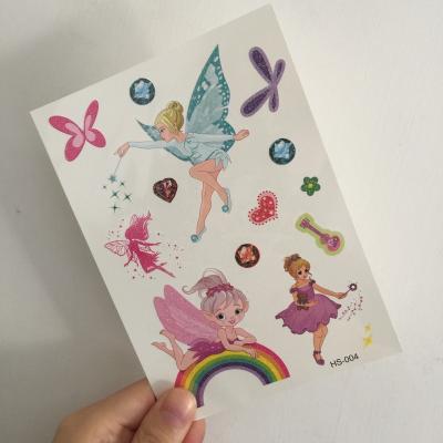 China Fairy Tattoo Art Butterfly Tatoo Temporary Glitter Rainbow Kids Body Sticker Animal Sticker CMYK Temporary Custom for sale