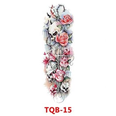 China Extra Large Temporary Tattoos Sheath Arts Tattoos Cover Arm Leg Extended Back Flowers Tattoo Stickers For Man Women Boy Girl for sale