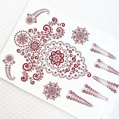 China Temporary Custom Henna Body Art Temporary Tattoo Sticker for sale