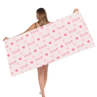 China Microfiber Double Side Print Beach Sand Child Safe Towel Free Towel For Beach for sale