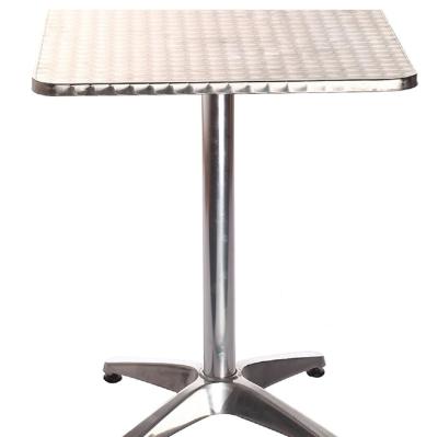 China Lightweight Aluminium Dining Table Outdoor Beach Metal Protable Furniture for sale