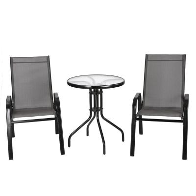 China Garden Furniture Outdoor Garden Chair Modern Style Teslin And Steel Material for sale