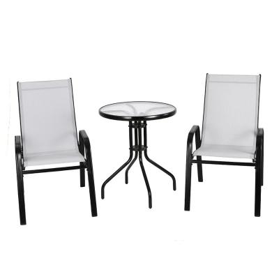 China Leisure Outdoor Garden Chair Furniture Teslin And Steel Patio Furniture for sale