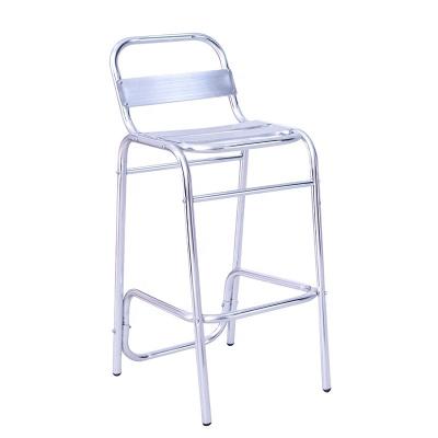 중국 Bar Furniture Gravity Folding Chair Modern Aluminium Height Bar Stool 판매용