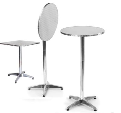 中国 Hot sale Bistro Furniture Round Shape Adjustable Height Folding Bar Table 販売のため