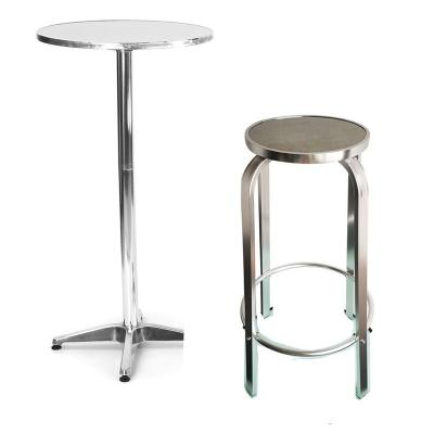 중국 Outdoor Metal Bar Table And Chair Set Commercial Barstool Furniture 판매용