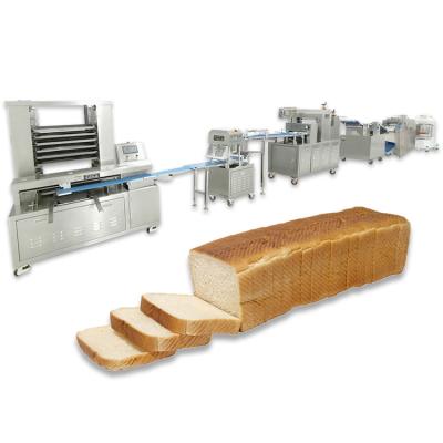 China Commercial Automatic Snacks Factory China Bakery Toast Bread Making Machine Line for sale