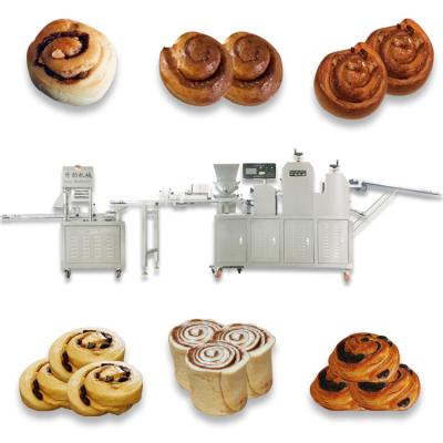 China China Manufacturer Full Automatic Cinnamon Roll Making Machine For Food Factory for sale