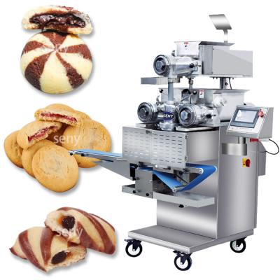 China Hotels Biscuit Automatic Biscuit Encrusting Machine With Two Different Color Or Different Fillings Biscuit for sale