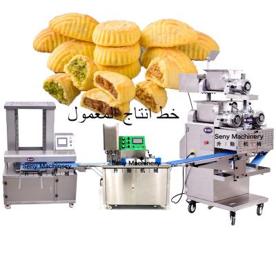 China Pineapple/Pineapple/Pineapple Cake Pie Roll Seny Automatic Production Line For Making Maamoul With PLC Controller for sale