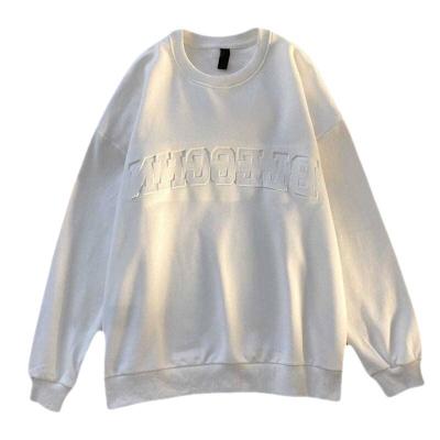 China Custom KD Sweatshirt 3d Crewneck Anti-pilling Sweater 3d Embossed Hoodie Embossed Sweater for sale