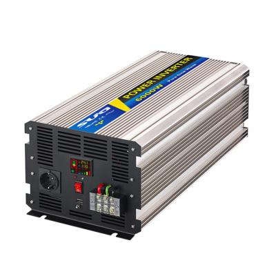 China Real Power 24V To 220V 6KW Pure Sine Wave Inverter for sale