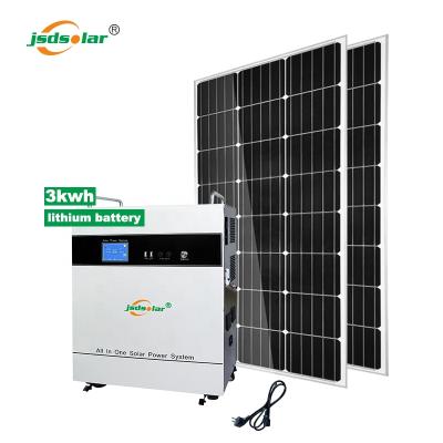 China Jinsdon 3000w 3kw Mini Home Solar Power System Home Solar Generation Circuit for Home and Outdoor Portable 3kw Solar Power System for sale