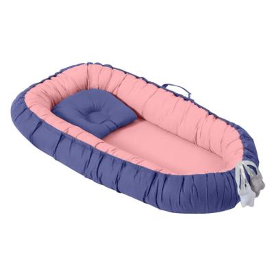 China Co Modern Sleep Portable Baby Crib With Pillow Travel Newborn Bed Detachable Infant Baby Nest for sale