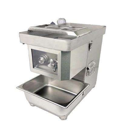 China Desktop Food Processing Meat Slicer For Fresh Meat Slicing Shredding Detachable Blade Electric Meat Dicing Cutter for sale