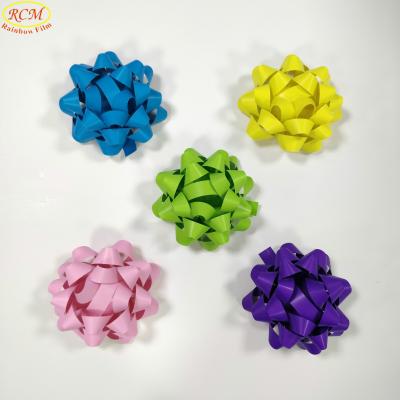 China 2019 Eco-friendly Spring Color Matt Color Star Bow New Light Paper Bow For Gift for sale