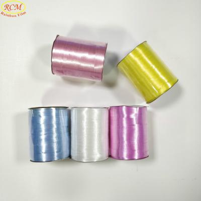 China Eco - Friendly PP Ribbon For Balloon Gift Decoration Light Color Ribbon In A Roll for sale