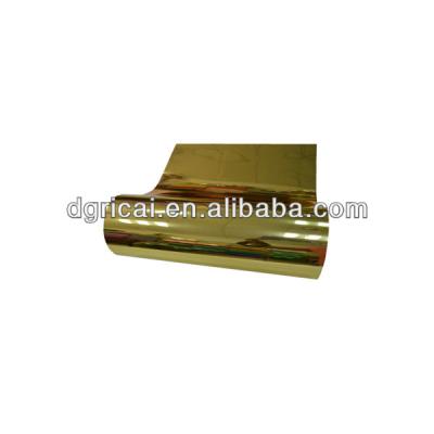 China Moisture Proof Gold Coated Metallic Pet / PVC / OPP Film for sale