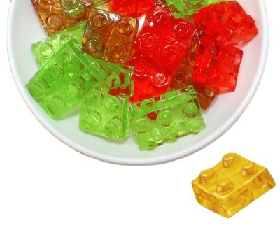 China DIY Natural Candy Building Block Gummy Fruit Toy Snack Candy Gummy Flavor for sale