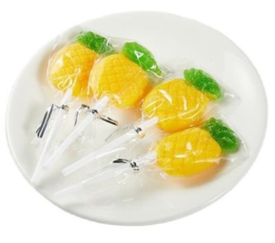 China 80g Natural Pineapple Flavored Gummy Candy For Fruit Jelly Candy for sale