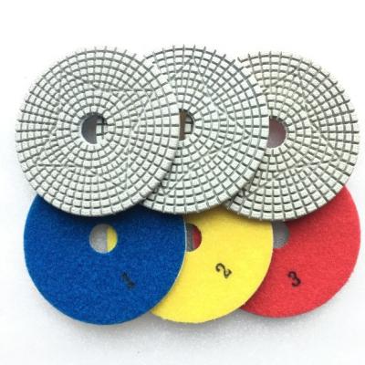 China 3 Steps Very Flexible And Soft Wet Polishing Pads For Concrete Floor for sale