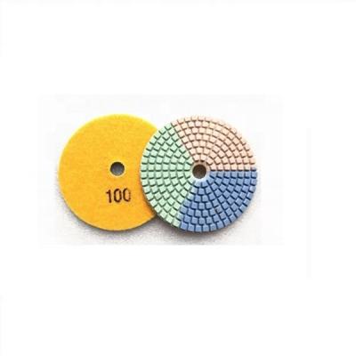 China Three colors very flexible and soft polishing resin bond pads for sale