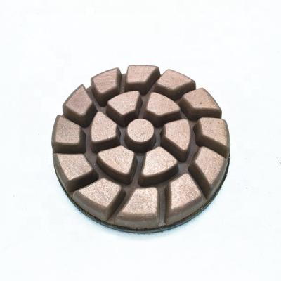 China Copper Bond For Dry Concrete Copper Floor Polishing Pads 3Inch Bond Polishing Pads Polishing Pebbles for sale