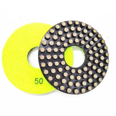 China Ceramic+diamond Powder 125mm Resin Ceramic Transitional Diamond Polishing Wheel for sale