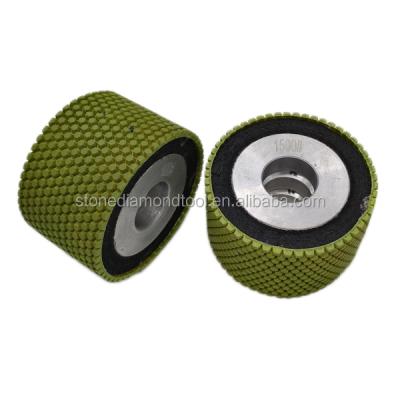 China With 25mm Hole 80mm 25mm Hole Metal Resin Polishing Diamond Drum Wheel for sale