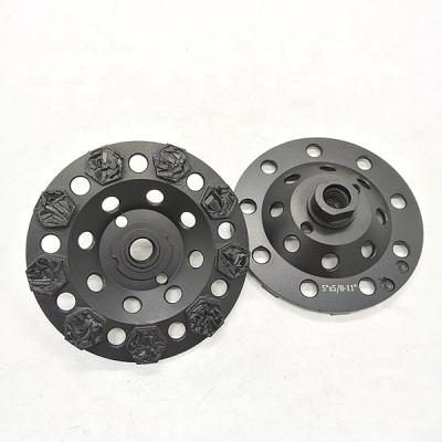 China Aggressive 9-segment Diamond Cup Wheel For Concrete from the PCD slot for sale