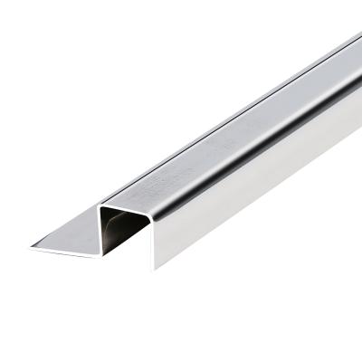 China Modern Multifunctional 304 High Quality Stair Sniffing Joint Strip Stainless Steel Tile Trim Guard Profiles For Wall Corner for sale