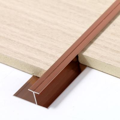 China MeiYang Modern Tile Edge Trim Aluminum Strips Decorative Wall Metal Tile Trim For Hotel Wall Edges Decoration And Protection for sale