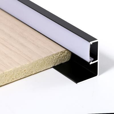 China Low Price Square Flexible Metal Junction Panel Light Luxury Square Tile Trim Corners Tile Trim Aluminum Profile For Led Strip for sale