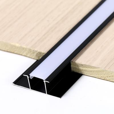 China Modern Aluminum Tile Trim Led Lamp Strip Line Nordic Decorative Simple Corner Lamp Customized Line, Led Tile Trim for sale