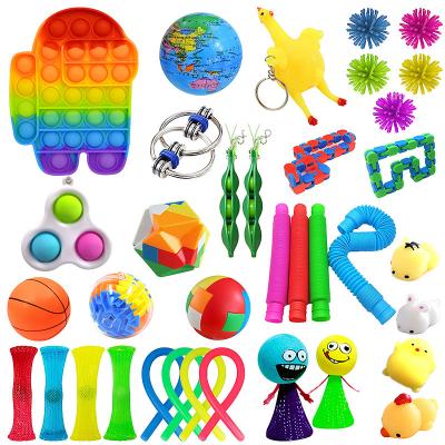 China itting itting jumping itting person toy pencil bag noise popper pocket pop pencil cilicone pop push noise pencil stand maker professional pencil bag colorful for sale