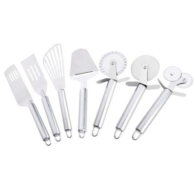 China Factory wholesale viable stainless steel roller pizza cutter cheese knife tool cooking spatula for sale