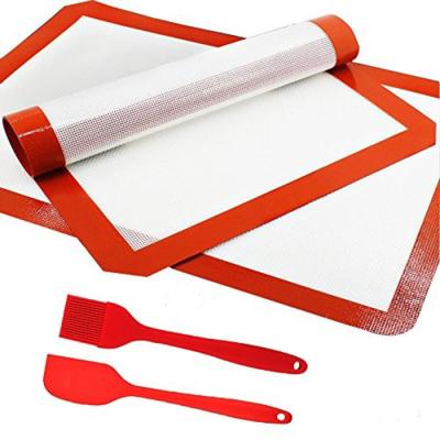 China Macaron Viable Border Non-Stick Silicone Mat Pastry Kitchen Mat Baking Set for sale