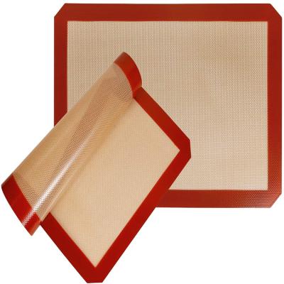 China Viable Wholesale Non-stick Silicone Mat Pastry Kitchen Factory Mat Baking Set Macaroon for sale