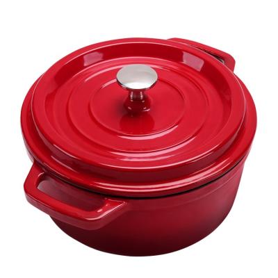 China Sustainable Wholesale Enamel Cast Iron Cooking Pots OEM Kitchen Cookware for sale