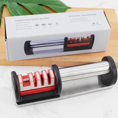 China Disposable Professional Manual 29 Degree Multi Knife Sharpener 4 Knife Grinder Easy And Safe Sharpening Geometric Tool for sale