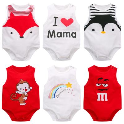 China Soft Baby Rompers Jumpsuit Rompers Newborn Boy Girl Baby Clothes Long Sleeves Print Baby Clothes for sale